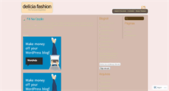 Desktop Screenshot of deliciafashion.wordpress.com