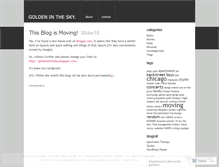 Tablet Screenshot of goldeninthesky.wordpress.com