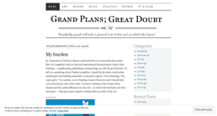 Desktop Screenshot of grandplansgreatdoubt.wordpress.com