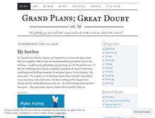 Tablet Screenshot of grandplansgreatdoubt.wordpress.com