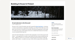 Desktop Screenshot of buildinginfinland.wordpress.com
