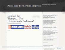 Tablet Screenshot of pasosparaformarunaempresa.wordpress.com
