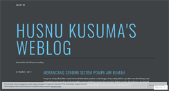 Desktop Screenshot of husnukusuma.wordpress.com