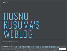 Tablet Screenshot of husnukusuma.wordpress.com