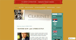 Desktop Screenshot of clarinetbooks.wordpress.com