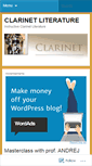 Mobile Screenshot of clarinetbooks.wordpress.com