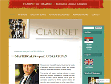 Tablet Screenshot of clarinetbooks.wordpress.com