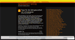 Desktop Screenshot of gesundheitspitze.wordpress.com