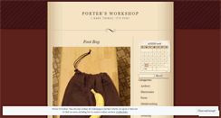 Desktop Screenshot of portersworkshop.wordpress.com