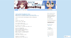 Desktop Screenshot of alice0konata.wordpress.com