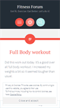 Mobile Screenshot of fitnessforumblog.wordpress.com