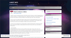 Desktop Screenshot of langitinfo.wordpress.com