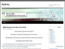 Tablet Screenshot of plisinc.wordpress.com