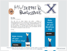 Tablet Screenshot of musketeerblogosphere.wordpress.com