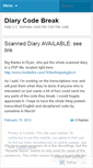 Mobile Screenshot of diarycodebreak.wordpress.com