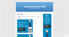 Desktop Screenshot of cappuccinoclub.wordpress.com