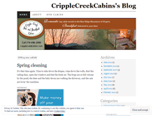 Tablet Screenshot of cripplecreekcabins.wordpress.com