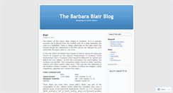 Desktop Screenshot of barbarablair.wordpress.com