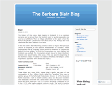 Tablet Screenshot of barbarablair.wordpress.com