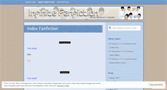 Desktop Screenshot of infinitefanfiction.wordpress.com