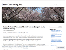 Tablet Screenshot of grantconsulting.wordpress.com