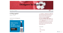 Desktop Screenshot of designerindisguise.wordpress.com