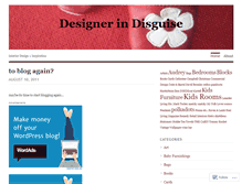 Tablet Screenshot of designerindisguise.wordpress.com