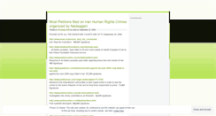 Desktop Screenshot of petitionsforiran.wordpress.com