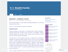 Tablet Screenshot of ncbluebirdsociety.wordpress.com