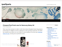Tablet Screenshot of ipad3parts.wordpress.com