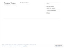 Tablet Screenshot of photonicverses.wordpress.com