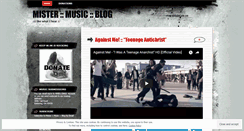 Desktop Screenshot of mistermusicblog.wordpress.com