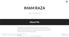 Desktop Screenshot of imamraza.wordpress.com