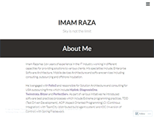 Tablet Screenshot of imamraza.wordpress.com