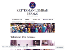 Tablet Screenshot of krttamanlembahpermai.wordpress.com