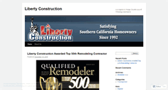 Desktop Screenshot of libertyconstruction.wordpress.com