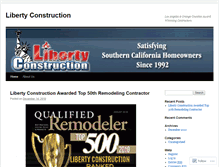 Tablet Screenshot of libertyconstruction.wordpress.com