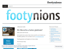 Tablet Screenshot of footynions.wordpress.com