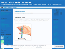 Tablet Screenshot of poorrichardspromos.wordpress.com