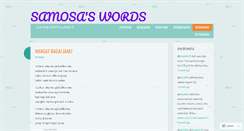 Desktop Screenshot of aldisamosa.wordpress.com