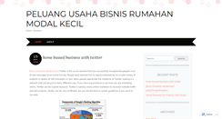 Desktop Screenshot of bisnisrumahanmodalkecil7.wordpress.com