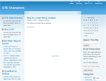 Tablet Screenshot of ctechampions.wordpress.com