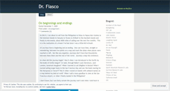 Desktop Screenshot of drfiasco.wordpress.com