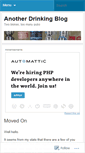 Mobile Screenshot of anotherdrinkingblog.wordpress.com