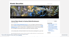 Desktop Screenshot of kineticsecurities.wordpress.com