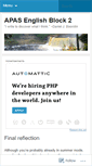 Mobile Screenshot of apasenglish2.wordpress.com