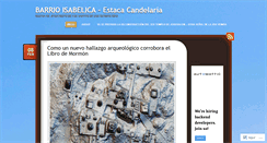 Desktop Screenshot of barrioisabelicasud.wordpress.com