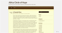 Desktop Screenshot of africacircleofhope.wordpress.com