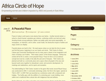 Tablet Screenshot of africacircleofhope.wordpress.com
