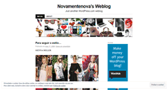 Desktop Screenshot of novamentenova.wordpress.com
